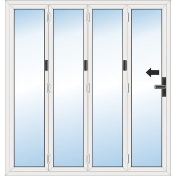 BiFold Door: 4 Leaf - Folding to left